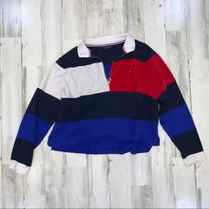 tommy hilfiger crop top jacket